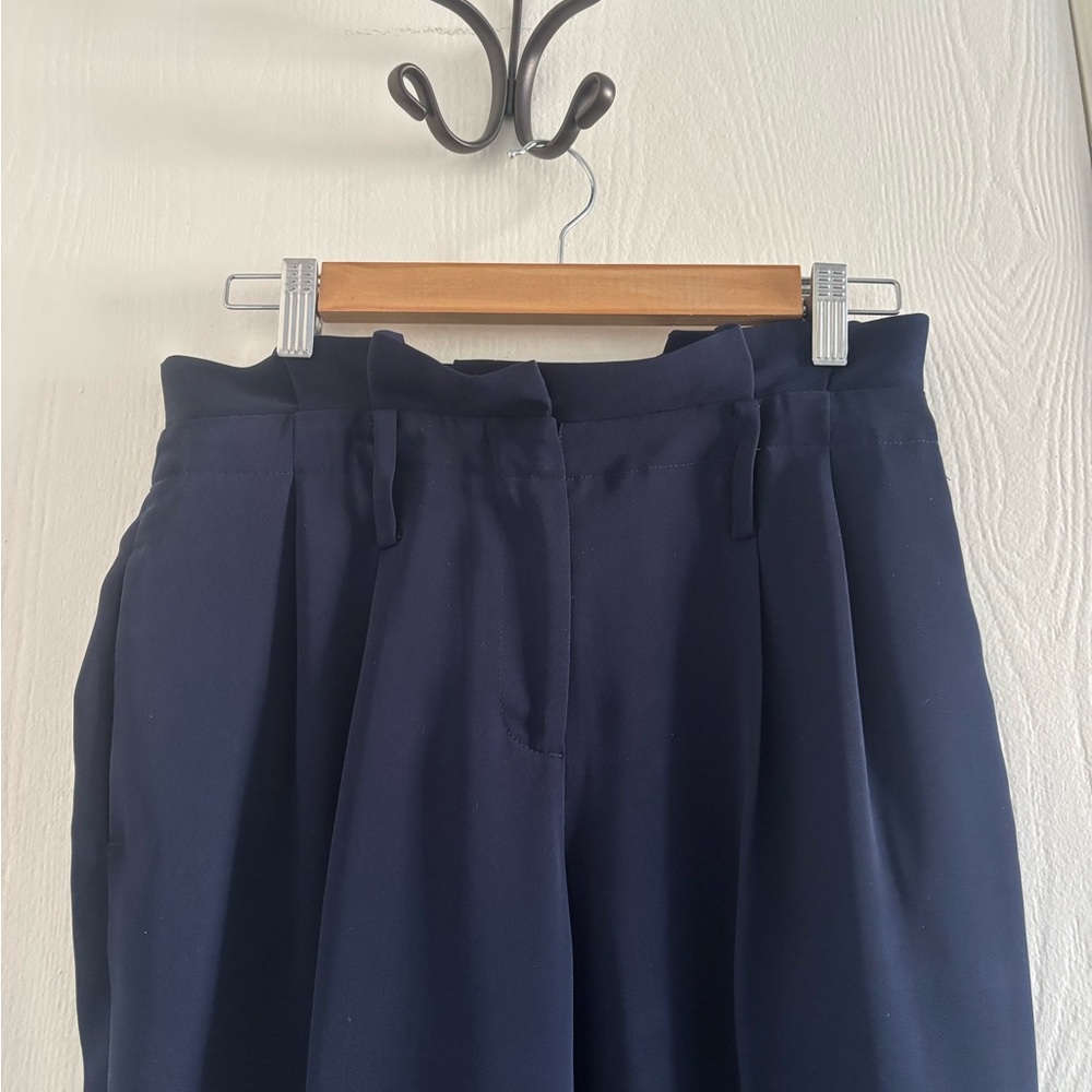 Boden Navy Blue Tailored Pants Women’s Size 4P Petite - Picture 5 of 9